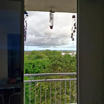 a view from a window in a room at Apartmento en Parque Heredia in Cartagena de Indias