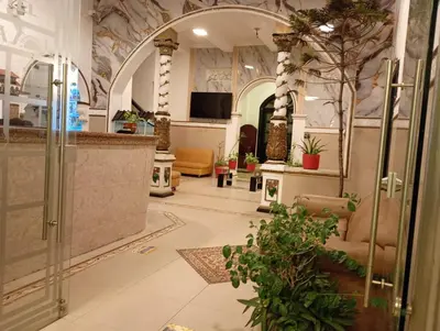 a lobby of a store with plants in it at Hotel Girasol Inn Barranquilla in Barranquilla