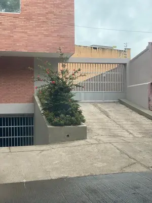 a plant in a planter on the side of a building at apartamento miniluxxury in Barranquilla