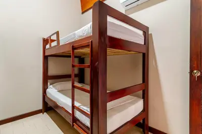 a pair of bunk beds in a room at Casa Cristi #5 in Cartagena de Indias