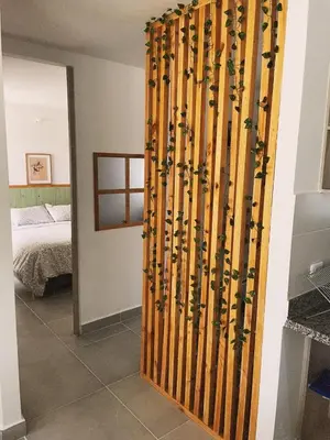 a room with a bunch of olympic equipment in a room at Amazing apartment cerca the beach Manzanillo Sector in Cartagena de Indias