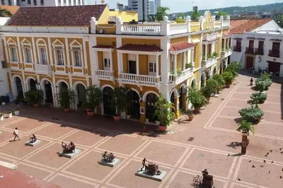 an aerial view of a building in a city at City Tour por Cartagena con entradas in Cartagena de Indias