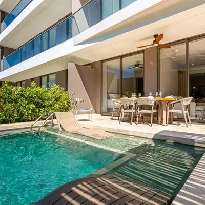 Deluxe en MorrosEos con piscina privada y salida a la playa