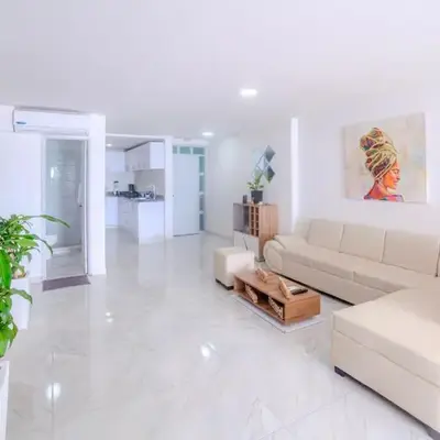 Spacious beachfront apartment