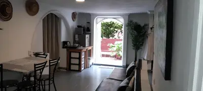 a living room with a couch and a table at apartamento 3 habitaciones totalmente equipado in Cartagena de Indias