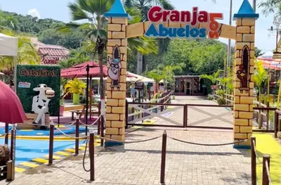 a playground at a theme park in a resort at Apartamento Cartagena Moderno y Comodo in Manzanillo del Mar