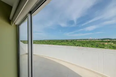 a view from the window of a building at Condominio Moderno nuevo Trevi in Cartagena de Indias