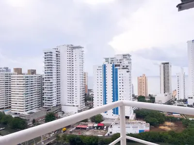 a view of a city with tall buildings at Family apartment in Cartagena 3 bedrooms 2 bathrooms in Cartagena de Indias
