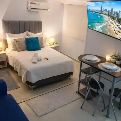 Apartaestudio Económico a una cuadra de la Playa