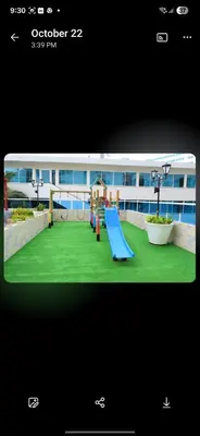 a playground with a slide in front of a building at El Laguito Apto Edf Nuevo Conquistador in Cartagena de Indias