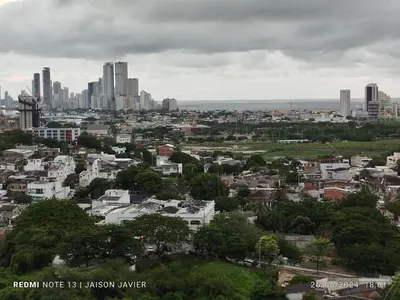a view of a city with a bunch of buildings at Ciudad Amurallada in Cartagena de Indias