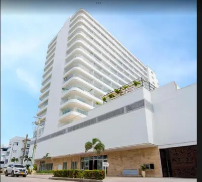 a rendering of a large white building at Relax vista al mar Aparta suite in Cartagena de Indias