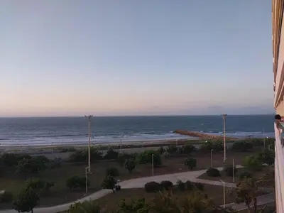 a view of the ocean from a building at Cartagena Beach Resort in Cartagena de Indias