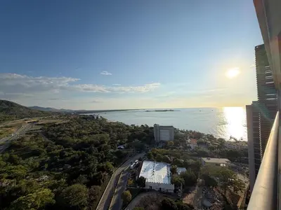 an aerial view of a city and the ocean at All new apartment in Santa Marta - NR Stays in Santa Marta