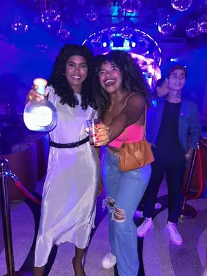 three women posing for a picture at a party at Cartagena Rumbera in Cartagena de Indias