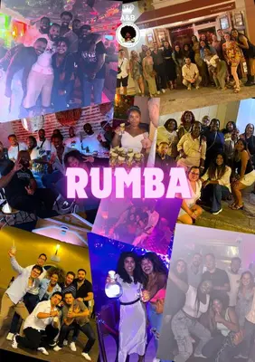a collage of photos of a group of people at Cartagena Rumbera in Cartagena de Indias