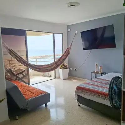 Relajación y vista al mar en hermoso apartamento en Cartagena