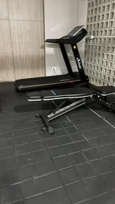 a treadmill sitting on the floor in a room at Hermoso apartamento en Manzanillo del Mar in Cartagena de Indias