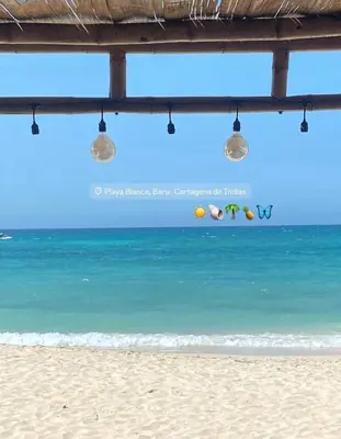a view of the ocean from the beach at Coco Cabaña Barú in Cartagena de Indias