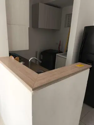 a kitchen with a sink and a counter top at cartagena luxury in Cartagena de Indias