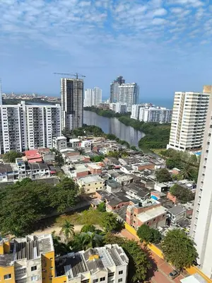 a view of a city with a river and buildings at Cartagena near the beach in Cartagena de Indias