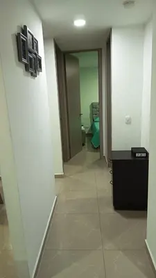 a hallway of a room with a hallwayngthngthngthngthngthngthngthngth at Apartamento Hermoso in Barranquilla