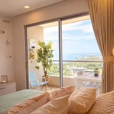 Loft with ocean views - 1 min to beach pools - Santa Marta