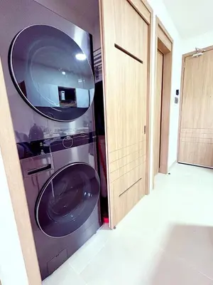 a washer and dryer in a room at Exclusivo Apartamento en Cartagena, Baia Kristal, Zona Kabo in Cartagena de Indias