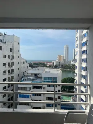 a view from the balcony of a building at Apto en Edificio Centauro Ideal para tu estadia in Cartagena de Indias