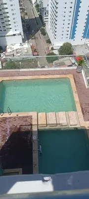 an overhead view of a swimming pool in a city at Cartagena Relax in Cartagena de Indias