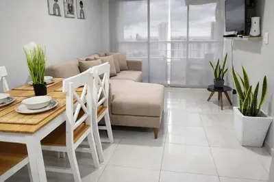 a living room with a table and a couch at walled city of Cartagena 20 in Cartagena de Indias