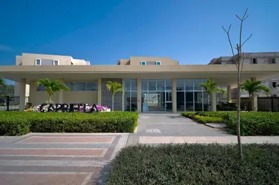 a large building with a lot of windows at MarNilo House Serena del Mar Cartagena in Cartagena de Indias