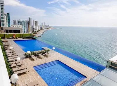Gallery image of Apartamento en Lujoso Edificio H2 Plaza Bocagrande in Cartagena de Indias