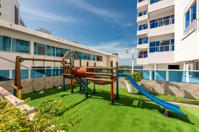 a playground on the side of a building at BW Apartments in Cartagena de Indias