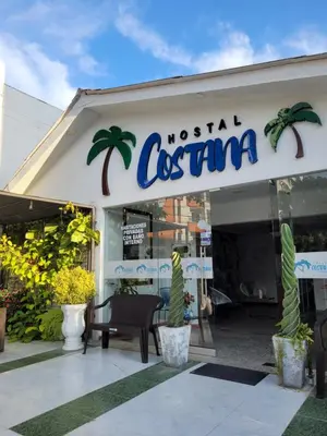 a store with a sign that reads nasala costanza at Costana - Hostal in Cartagena de Indias
