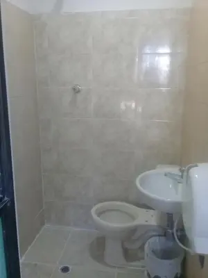 a bathroom with a toilet and a sink at Hotel Paseo Bolivar in Cartagena de Indias
