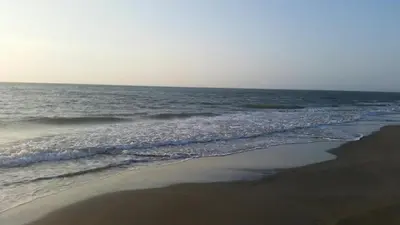 a view of the ocean from the beach at Blue Gold Beach in Juan de Acosta