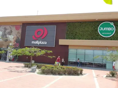 a mall with a sign on the side of it at Hostal Casa de Barajas in Cartagena de Indias