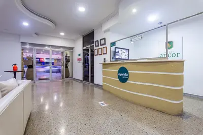 a store lobby with a cash counter in a store at Hotel Ancor in Sincelejo