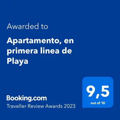 a screenshot of a phone with the text awarded to anarma linea deplay at Apartamento en Cartagena primera linea de Playa Morros Epic in Cartagena de Indias