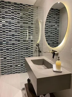 a bathroom with a sink and a mirror at Lunalá Hotel Boutique in Cartagena de Indias
