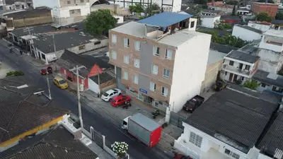 an overhead view of a city street with buildings at HOTEL BOSQUE DE LAS AMERICAS in Cartagena de Indias