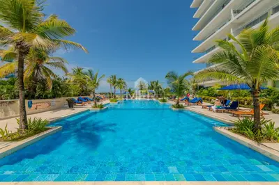 a swimming pool at the resort at Morros Epic 2 Bedrooms Beachfront by Inmobiliaria MFR in Cartagena de Indias