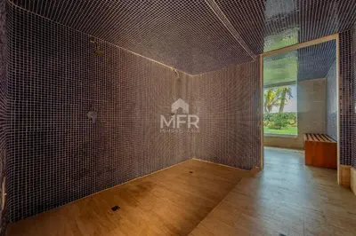 a room with a mr sign on a tiled wall at Morros Epic 2 Bedrooms Beachfront by Inmobiliaria MFR in Cartagena de Indias