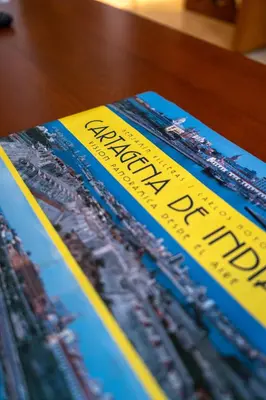 a book with a yellow measuring tape on it at Ganem Suites Cartagena in Cartagena de Indias
