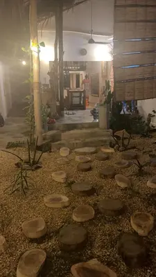 a group of rocks on the floor of a room at älanacasadeplaya in San Bernardo del Viento
