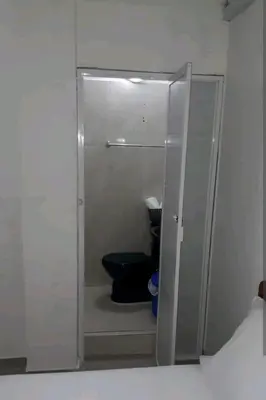 a bathroom with a toilet in a room at La casita de max y tim apt 202 in Cartagena de Indias
