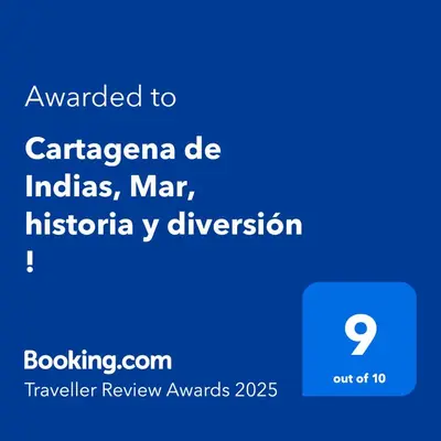 a screenshot of a phone with the text awarded to cartagena de indias at Cartagena de Indias, Mar, historia y diversión ! in Cartagena de Indias