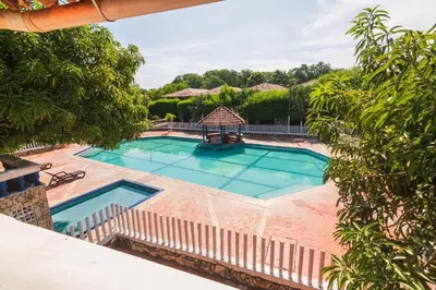 an image of a swimming pool at a house at Hermosa Cabana con Piscina 3 Habitaciones MC21 in Coveñitas