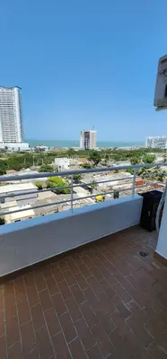 a view from the balcony of a building at Hermoso apartamento, Cartagena, amoblado, cómodo. in Cartagena de Indias